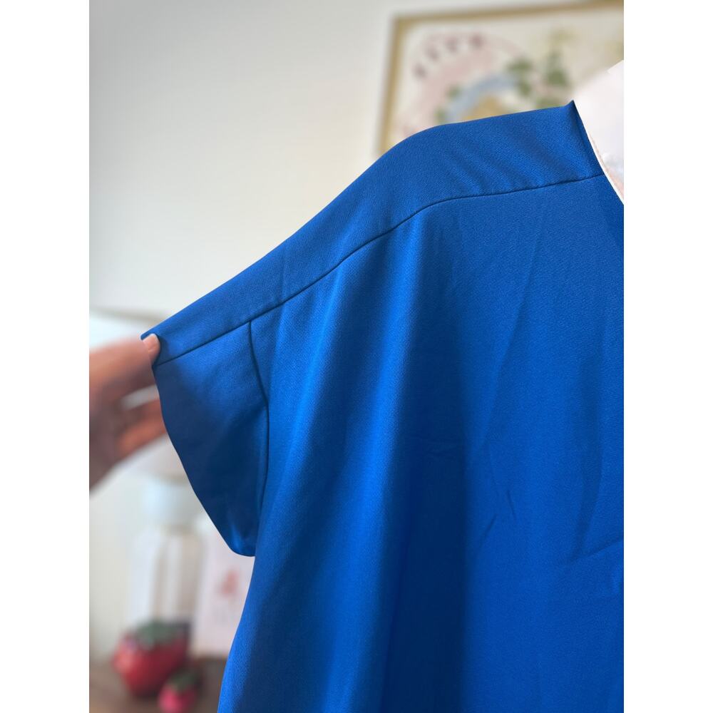 Zara Basic Sailor Collar Layered Mini Shift Dress… - image 6